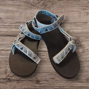 Teva Original Universal Sandals Womens 11 Black White Southwest Hiking Outdoors